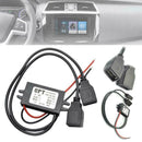 12V to 5V 3A USB Power Adapter Converter Cable Connector Car Charger Phone H2W1