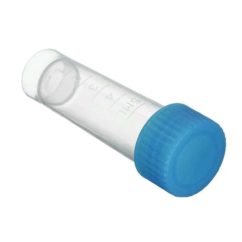 3pcs Plastic Test Tubes Vial Screw Seal Cap Pack Container Cryopreservations
