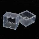 10x Square Furniture Leg Covers No-slip Chair Leg Caps Floor Protectors Clear