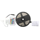 5M 5050 SMD 300 RGB LED Strips Light Lamp 12V DC Waterproof+24 Keys Control