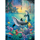 DIY 5D Diamond Painting Dolphin Full Square Drill Embroidery Craft (F329) A