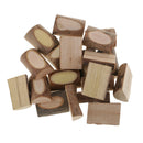 20 Pieces 30mm Natural Wood Blocks Slices Logs for DIY Scrapbooking Crafts