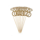 10X Diamond Ring Cupcake Toppers Engagement Wedding Party Table Decorations LJ