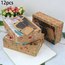 12x Christmas Candy Cookie Boxes Bakery Gift Boxes Cupcake / Muffin / Cake Boxes