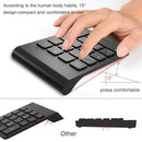 Wireless 2.4GHz 18 Keys Number Pad Numeric Keypad Keyboard for Laptop PC &  Q5W7