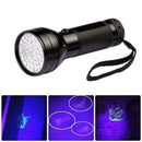 uv Flashlight Purple Light 51 LED 395 nM Ultraviolet Torch Detector Supply