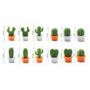 12 Pcs Cute Cactus Refrigerator Magnets,Decorative Fridge Magnet Locker Mag