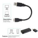 External Hard Drive 5Gbps USB 3.0 to SATA Adapter Wire for 2.5/3.5 inch HDD