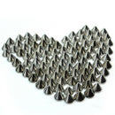 100 x 10mm Black Metal Stud Rivet Spikes Leathercraft Clothes Accessory DIY NEW