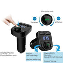 Car Wireless BluetoothV5.0 Handsfree FM Transmitter 2USB Charge Player MP3 J2P8