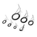7pcs Stainless Steel, Ceramic Fishing Rod Guide Eye Ring Double Leg Guides