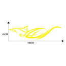 1 Pair 180x45cm Car Stickers Dolphin Totem PVC Vinyl Body Side Decals Graphic