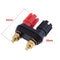 Banana Plug Binding Post Terminal Connector for Speaker Amplifier