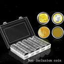 100 Round Coins Coin Storage Capsules With Protective