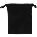 Stylish Velvet Drawstring Jewelry Pouches/Gift Bags/Pockets-Black N4D6