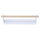 Metal Wall Hanging Holder Wood Towel Shelf Toilet Paper Organizer Rag Holde