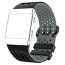 Soft Silicone Strap Band Sport Bracelet for Ionic Smart Watch Black-Gray
