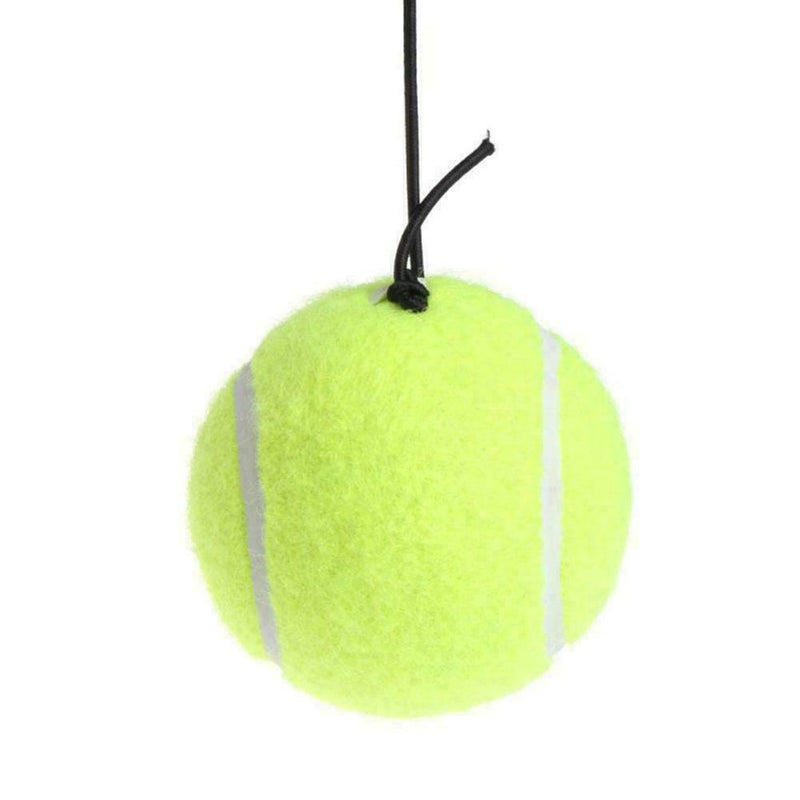 1* Blue Tennis Training Tool Selfstudy Practice Rebound Ball Baseboard H7O4