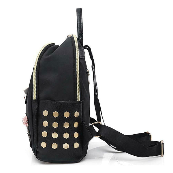 Fall Oxford Cloth Backpack Girls Backpack Animal Print Soft Shoulder Bag A#S