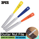 3x Guitar Nut Files Crowning Slot Luthier Repair Kit for String Instrument