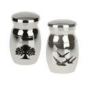 2 Pieces Keepsake Cremation Urns Mini Funeral Urns for Human Ashes Or Pet Dogs