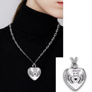 1* Fashion Openable Stainless Steel Glossy Pendant Pet Ashbox Necklace N2R9
