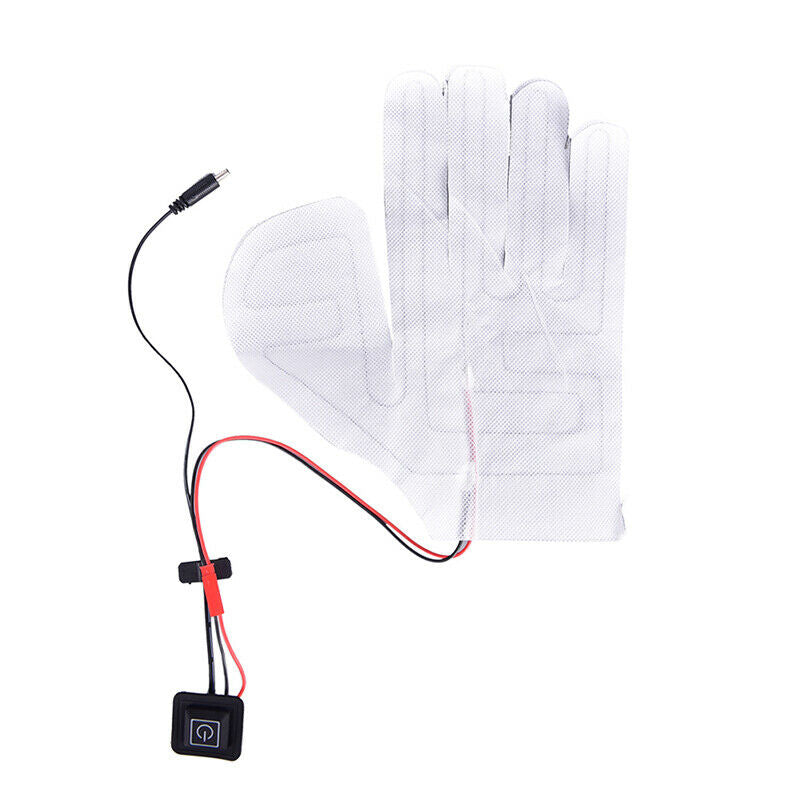 USB Heated Gloves Winter Warm Arm Hands Thermal Warmer Electric Heating Film Hn