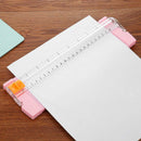 Portable Mini A5 Precision Paper Trimmers Photo Papers Cutting Tools (Pink)