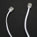 White RJ11 6P4C Modular Telephone Extenstion Lead Cable 6M 20ft M3Y8