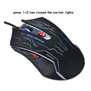 5500DPI LED Optical USB Gaming Mouse 7 Buttons Gamer Laptop for PC Computer Mice