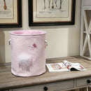 Dirty Laundry Basket Pink Swan Organizer Basket Drawstring Storage Baskets  E3W9