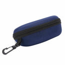 Protective Moulded Sunglasses and Reading Glasses Case Dark Blue Zipped Y2R6