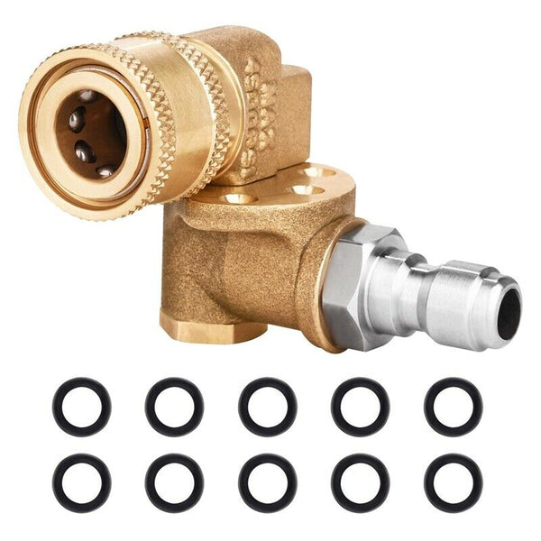 Quick Connecting Pivoting Coupler 180 Degree with 5 Angles and Safety Lock