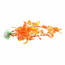 Orange Artificial Plant Plastic Aquarium Decoration B3L4
