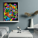 5D DIY Full Round Drill Diamond Painting Colorful Tiger Cross Stitch Craft