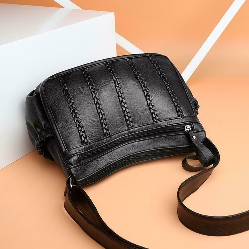 Solid Color Shoulder Handbags Women Leather Crossbody Satchel Bags (A-070)