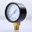 50mm 1/4" 0.25" 1305 0/100PSI Low Pressure Gauge for air steam water Bottom+Case