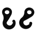 10 Pcs Plastic Shock Bungee Cord Karabiner Hook Elastic Cord Rope End Buckle