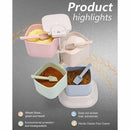 4Pcs Spice Jar Seasonings Containers Flavor Condiments Storage Box With Hol J2M3
