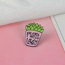 Potted Plant Enamel Pins Cartoon Succulent Brooches Badge Denim Jeans Lapel K6L3