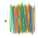 100 Pieces Plastic Classic Colored Pickup Sticks Game Party Favors Kids Children