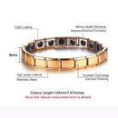 Couple Germanium Titanium Steel Elastic Bracelet Stretch Bracelet Bangle Fo D6X3