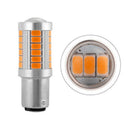 2Pcs Amber P21W 1156 Ba15S Led Bulb 5730 Smd Super Bright Car Light OZ