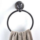 Brass Wall Mounted Bathroom Bath Hand Towel  Holder Hanger With Fixings