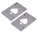 Playing Card Design Stainless Steel Bottle Opener Beer Cap Catcher Home Bar Tool