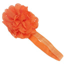 5X(Baby Kids Girls Lace Flower Hairband Headband Dress Up Head band Orange Q7K5)
