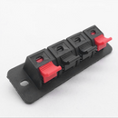 2x 4 Position Push In Jack Spring Audio Speaker Load Terminals Panel Connector