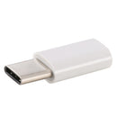White USB 3.1 Type C Male to Micro USB Female Data Adapter for Tablet&Phone  MO
