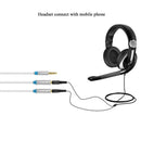 3.5mm AUX Male to 2 Female Headphone Mic Audio Y Splitter Cable for Laptop
