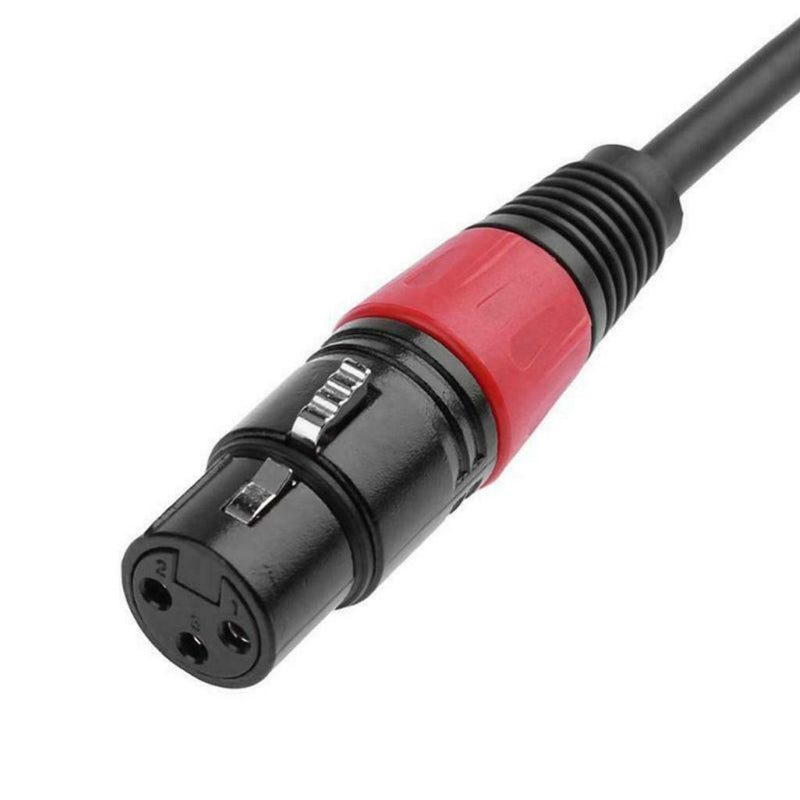90Degree 3.5mm TRS Male Stereo To XLR 3pin Female Plug Audio Cable Connector